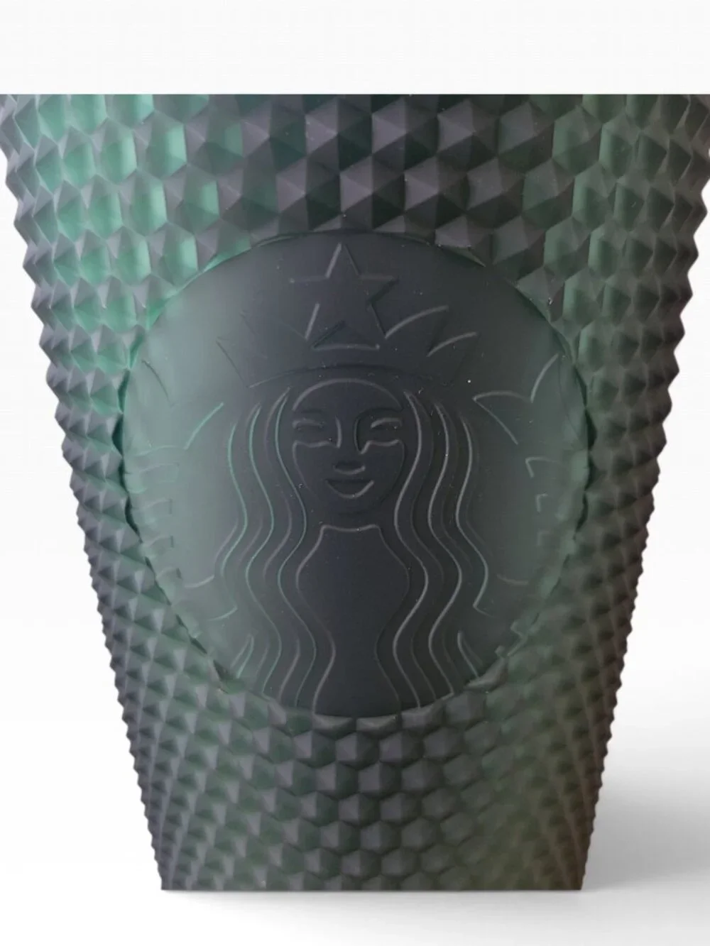 Starbucks Matte Dark Green Studded Tumbler (16oz)